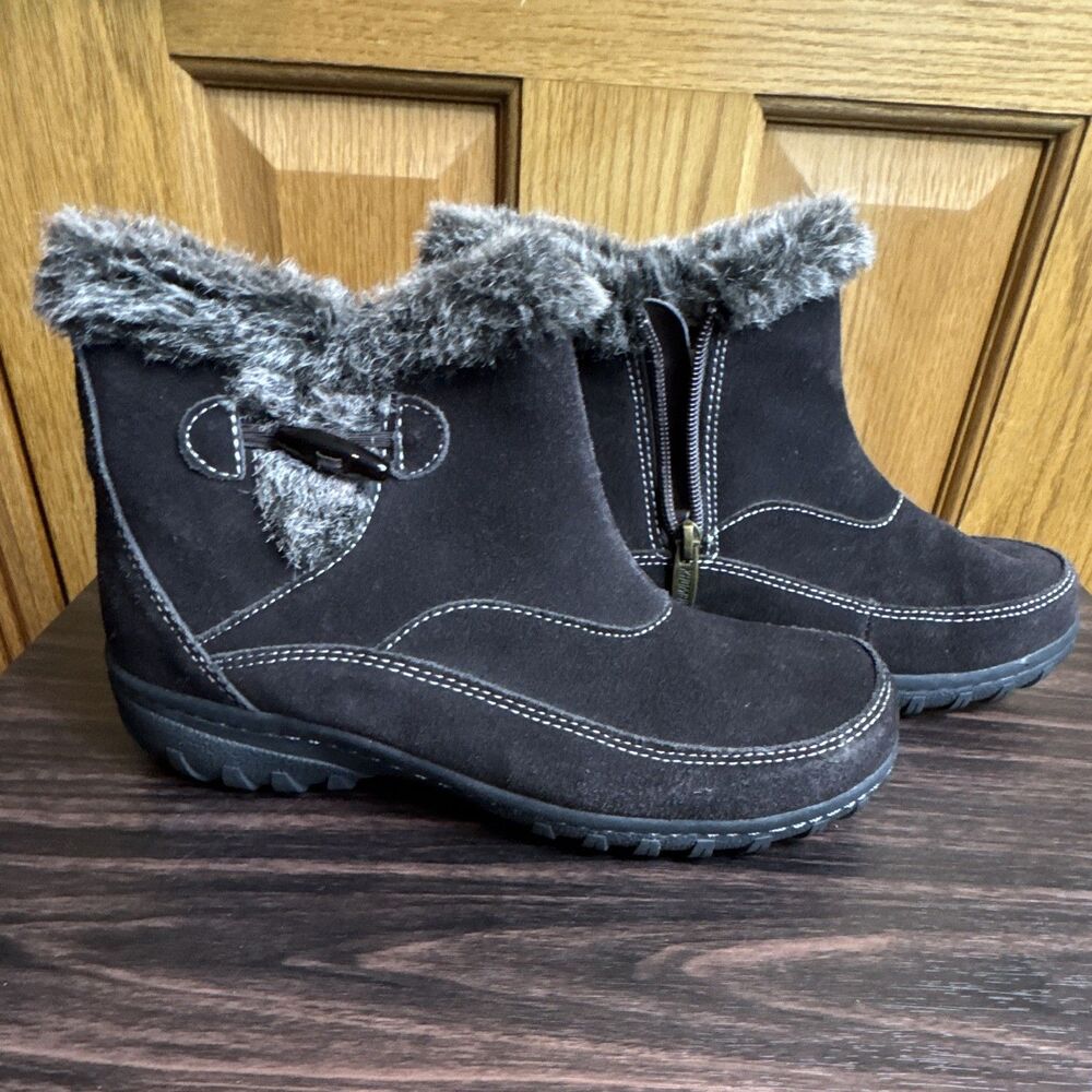 Khombu Women's Boots Size 7 Dark Brown Winter Booties